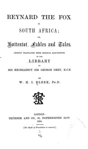 Reynard the fox in South Africa