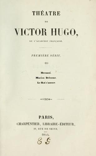 Théâtre de Victor Hugo