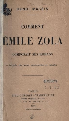 Comment Émile Zola composait ses romans