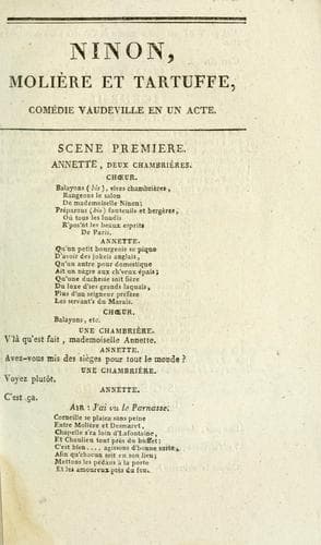 Ninon, Molière et Tartuffe