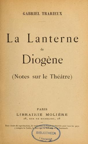 La Lanterne de Diogène