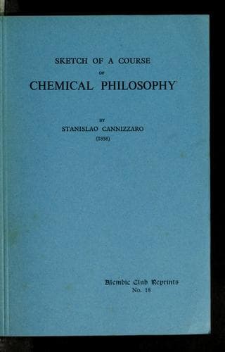Sketch of a course of chemical philosophy