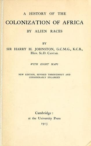 A history of the colonization of Africa by alien races