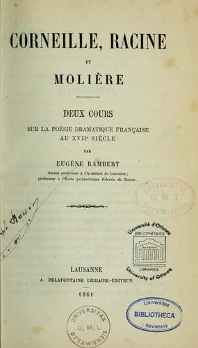 Corneille, Racine et Molière