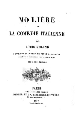 Molière et la comédie italienne