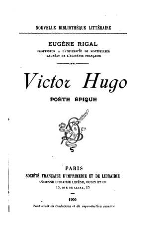 Victor Hugo, poète épique