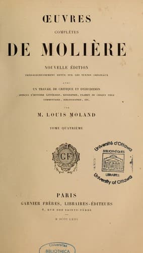 Oeuvres Complètes de Molière