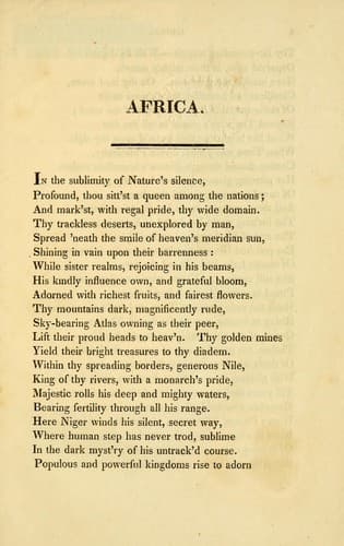 Africa, a poem