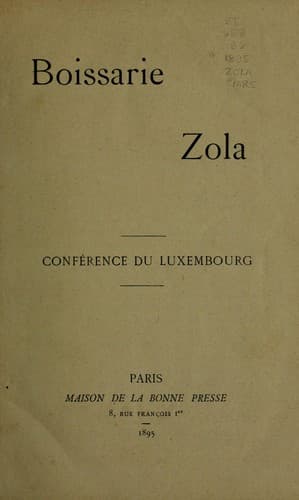 Boissarie, Zola