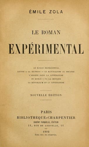 Le roman expérimental