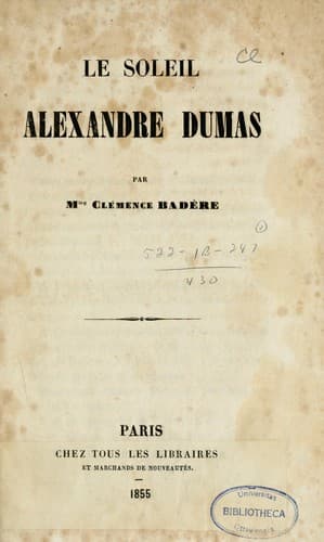 Le Soleil Alexandre Dumas