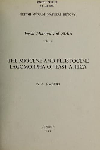 Fossil mammals of Africa