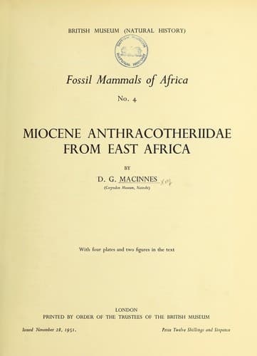 Fossil mammals of Africa