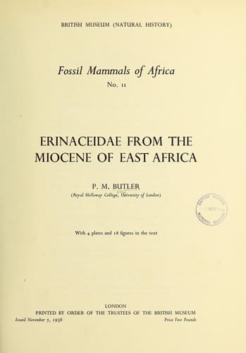 Fossil mammals of Africa