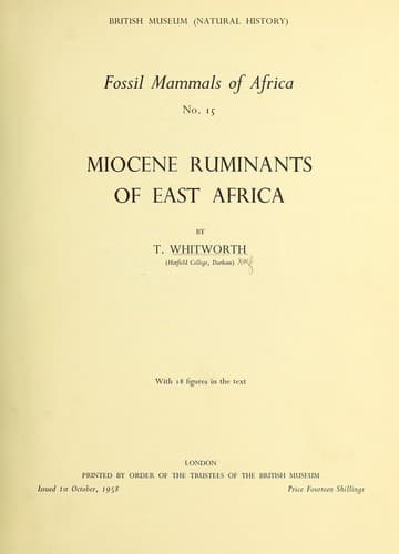 Fossil mammals of Africa