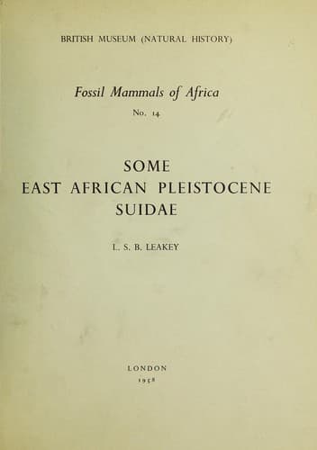Fossil mammals of Africa