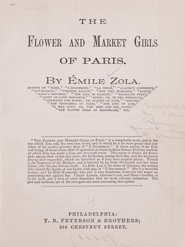 The flower and market girls of Paris