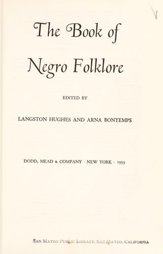The Book of Negro folklore