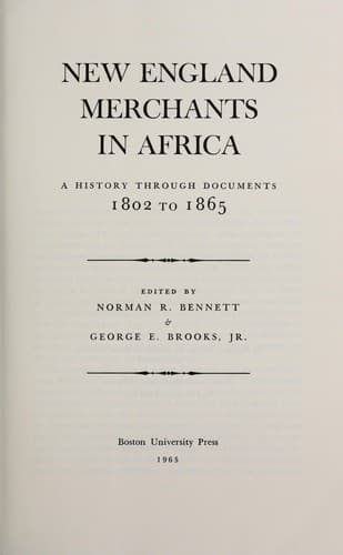 New England merchants in Africa