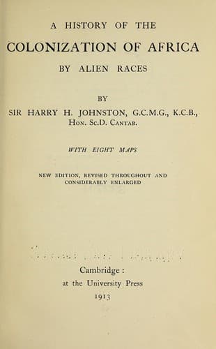 A history of the colonization of Africa by alien races