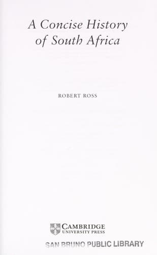 A concise history of South Africa