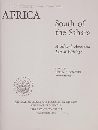 Africa south of the Sahara