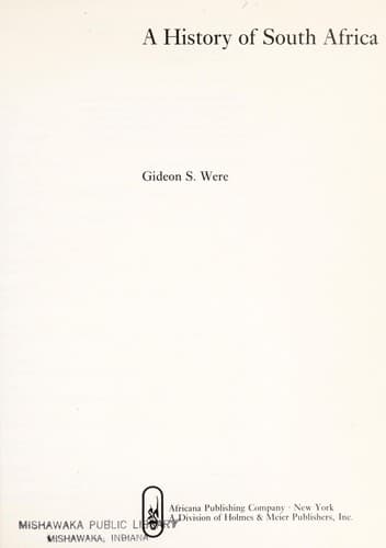 A history of South Africa