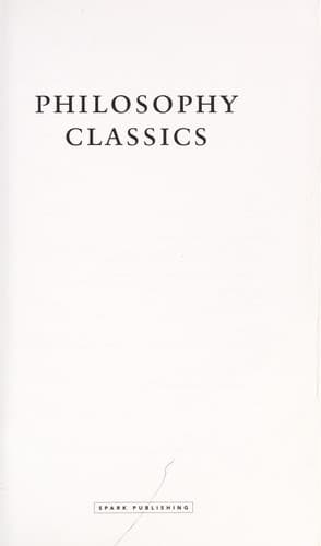 Philosophy classics