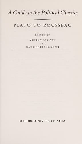 A Guide to the political classics