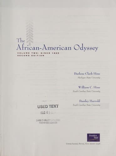 The African-American odyssey