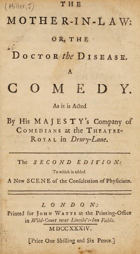 The mother-in-law: or, The doctor the disease. A comedy
