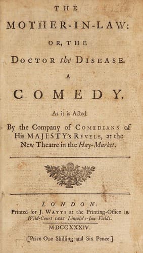 The mother-in-law, or, The doctor the disease