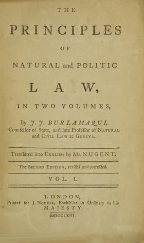 The principles of natural and politic law
